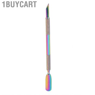 1buycart Nail Pusher Simple Cleaning Rustproof Stainless Steel Multifunctional Dual Ended Cuticle for Salon Manicure