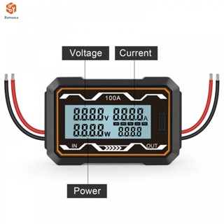 เครื่องวัดพลังงานแสงอาทิตย์ 8-60V DC ABS พลาสติก Ampere สีดํา ดิจิทัล ชุดแบตเตอรี่ RC