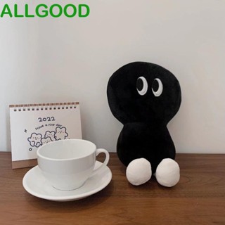 Allgoods ตุ๊กตาปลากะพง ถักหัว ผ้าฝ้าย PP ตุ๊กตาพวงกุญแจ Kawaii นุ่ม ถ่านหินน้อย ของเล่นเด็ก