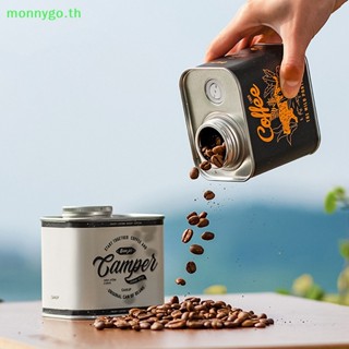 Monnygo กระป๋องเหล็ก เกรดอาหาร สําหรับใส่เมล็ดกาแฟ บาริสต้า