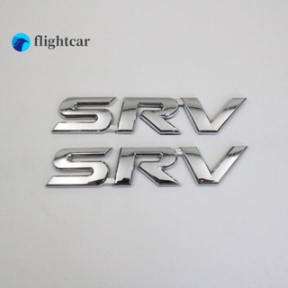 Flightcar สติกเกอร์โลโก้ SRV ตัวอักษร สําหรับติดตกแต่งรถยนต์