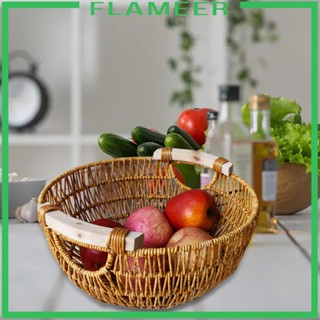 [Flameer] ตะกร้าผัก ผลไม้ แฮนด์เมด อุปกรณ์ประกอบฉากถ่ายภาพ สําหรับบ้าน สวน