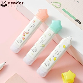 Wonder Two-in-one เทปลบคําผิด เทปลบคําผิด เทปลบคําผิด สีขาว น่ารัก เติมได้ สุนทรียศาสตร์ เทปลบคําผิด สํานักงาน