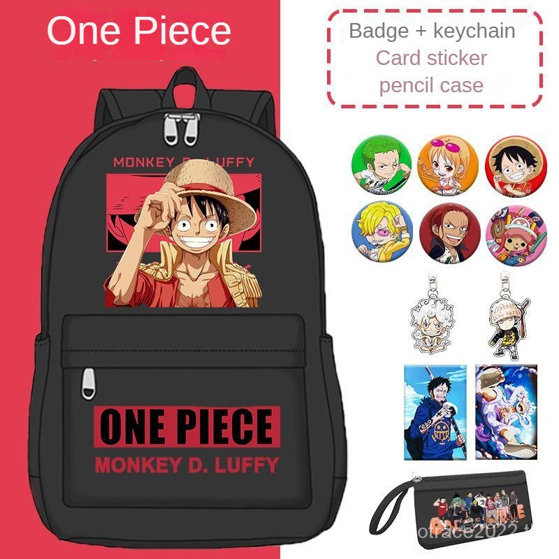 ★One Piece★กระเป๋านักเรียน ขนาดใหญ่ จุของได้เยอะ ลายการ์ตูนลูฟี่ และโซโร อินเทรนด์สําหรับนักเรียน
