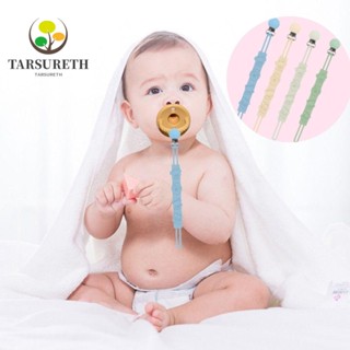 Tarsureth คลิปหนีบจุกนมหลอกเด็ก แบบซิลิโคน ยืดหยุ่น แฮนด์เมด สําหรับเด็กผู้ชาย และเด็กผู้หญิง 2 ชิ้น