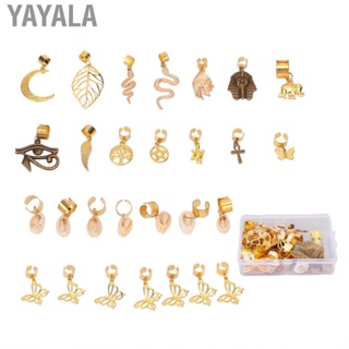 Yayala Hair Rings Set Pendants Dreadlocks for Parties