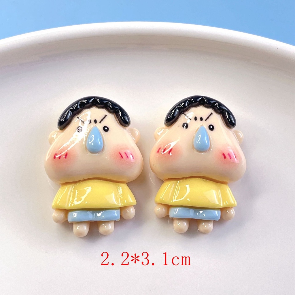 [4 #] Jibbitz Crocs ยางรัดผม เรซิ่น ลายการ์ตูนอนิเมะชินจังน่ารัก แฮนด์เมด diy อุปกรณ์เสริม สําหรับรองเท้า SC