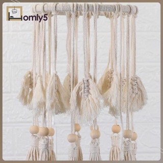 [Homyl5] โคมไฟระย้า มาคราเม่ สไตล์โบฮีเมียน สําหรับแขวนตกแต่งปาร์ตี้