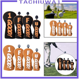 [Tachiuwa1] ปลอกคลุมหัวไม้กอล์ฟ ป้องกันคอยาว 4 ชิ้น