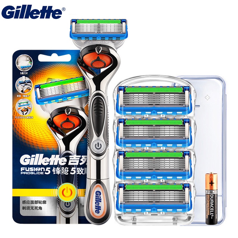 Gillette Fusion มีดโกนหนวดไฟฟ้า ใบมีดโกนเครา แบบเปลี่ยน สําหรับโกนหนวดเครา ผู้ชาย