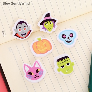 Blowgentlywind ยางลบดินสอ ลายการ์ตูนฮาโลวีน ขนาดเล็ก ทนทาน 10 ชิ้น BGW