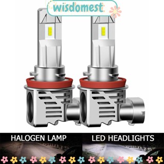 WISDOMEST ไฟตัดหมอก LED 24000LM 6500K H11 H8 H9 DRL สว่างมาก สําหรับรถยนต์ 2 ชิ้น