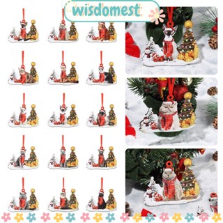 Wisdomest ตุ๊กตาสัตว์น่ารัก สําหรับแขวนตกแต่งปาร์ตี้คริสต์มาส