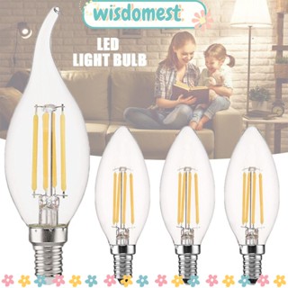 Wisdomest หลอดไฟ LED 2W 4W 6W 2700K C35