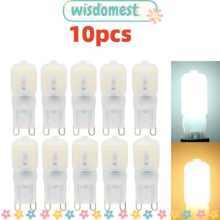 Wisdomest หลอดไฟสปอตไลท์ฮาโลเจน 220V ขนาดเล็ก สําหรับ G9 LED 3W 5W 10 ชิ้น