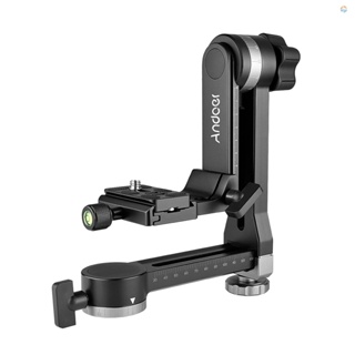 {Fsth} Andoer Heavy Duty 360° Panoramic ขาตั้งกล้องอลูมิเนียม รับน้ําหนักได้ 15 กก. 33 ปอนด์ พร้อมสกรู 1/4 นิ้ว และ 3/8 นิ้ว สําหรับกล้อง DSLR