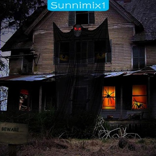 [Sunnimix1] ป้ายธงแบนเนอร์ น้ําหนักเบา ทนทาน สําหรับตกแต่งปาร์ตี้ฮาโลวีน ในร่ม กลางแจ้ง