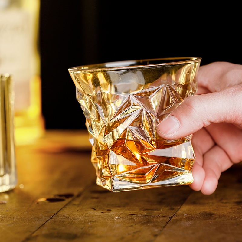 Whiskey glass, glass liquor glass, in-style, Nordic classical glass, brandy glass, cocktail glass, d