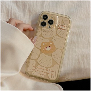 Yiki|เคสโทรศัพท์มือถือแบบนิ่ม TPU ลายการ์ตูนหมีน้อยน่ารัก สําหรับ OPPO Find X6 Pro X6 X5 Pro X5 Lite X5 X3 Pro X3 F21S F21 Pro F19 F17 Pro F12 F11 Pro F11 F9 Pro