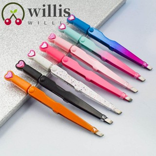 Willis 3 in 1 แหนบสเตนเลส อเนกประสงค์ ความแม่นยําสูง หลากสี สําหรับกําจัดขนคิ้ว