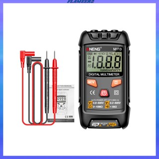 [Flameer2] มัลติมิเตอร์ดิจิทัล พร้อมเคส DC โวลต์มิเตอร์วัดกระแสไฟฟ้า ความต้านทาน ความต่อเนื่อง ไดโอดโอห์มมิเตอร์ เครื่องมือไฟฟ้า สําหรับครัวเรือน