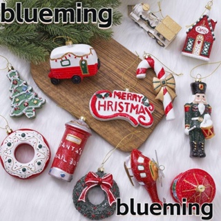 Blueming2 จี้พลาสติก หลากสี สําหรับแขวนตกแต่งต้นคริสต์มาส
