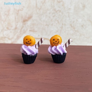 【tuilieyfish】โมเดลอาหาร คัพเค้ก ขนมหวานจําลอง DIY สําหรับตกแต่งบ้านตุ๊กตา ฮาโลวีน 1 ชิ้น【IH】