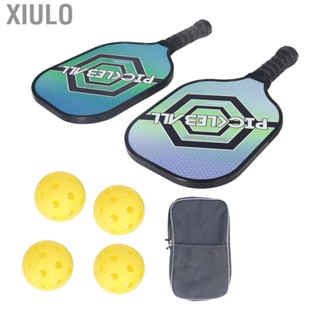 Xiulo Pickleball Paddles Set Racket With 2 Rackets 4 Balls Tools