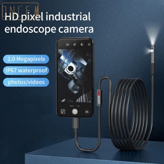 【ONCEMOREAGAIN】2 Million HD Industrial Pipe Endoscope 8mm Dual Lens Mobile Phone Endoscope IP67