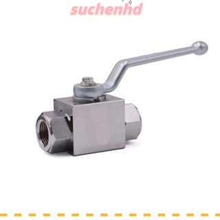 Suchenhd บอลวาล์วไฮดรอลิค KHB 1/2 นิ้ว NPT 7250 PSI 2 ทาง เหล็กคาร์บอน ทนทาน