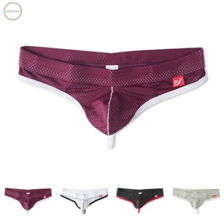 GORGEOUS~New Mens Breathable Mesh Low Rise G String Underwear Bikini Briefs Bulge Pouch