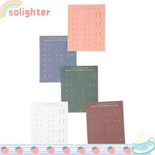 SOLIGHTER สติกเกอร์ไล่โทนสี 10 แผ่น 10 แผ่น