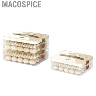 Macospice Container  Layer Design Wide Application Dumpling Storage Box Plastic for Office