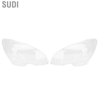 Sudi Car Headlight Lens Cover  Plastic Easy Installation Lampshade Transparent Left Right Improve Lighting Effect for C‑Class W204 2008 To 2011