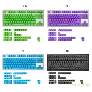 Fun ชุดปุ่มกดคีย์บอร์ด OEM 131 คีย์ สีโปร่งใส