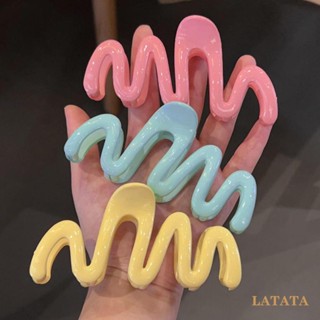 Latata- กิ๊บติดผม ขนาดใหญ่ สําหรับผู้หญิง กันลื่น คลื่น ปิ่นปักผม เครื่องประดับผม เกาหลี หรูหรา