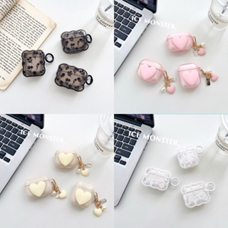 เคสหูฟังบลูทูธไร้สาย TPU ลายหัวใจ ผีเสื้อน่ารัก สําหรับ Airpods Pro 1 2 3 Pro2