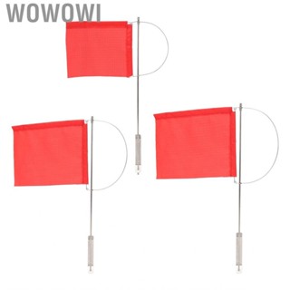 Wowowi Marine Mast Flag Red Sturdy Pennant 304 Stainless Steel Wind Indicator for Sailing Dinghy Boat Yacht Fishing Accessories