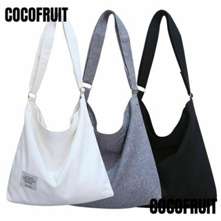 Cocofruit กระเป๋าสะพายไหล่ ผ้าแคนวาส ความจุขนาดใหญ่ คุณภาพสูง สําหรับผู้หญิง