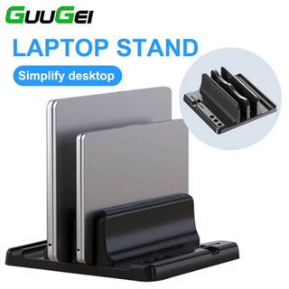 Guugei ขาตั้งแท็บเล็ต โน้ตบุ๊ก แนวตั้ง ปรับได้ สําหรับ Ipad Macbook Tablet Bracket