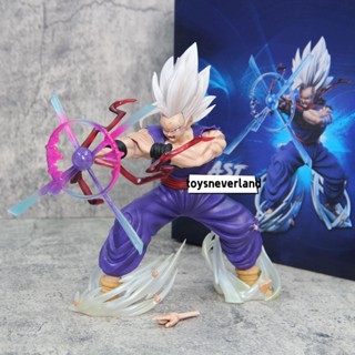 ฟิกเกอร์ PVC รูปปั้น Dragon Ball White Hair Beast Son Gohan Makankosappo ขนาด 22 ซม. สําหรับเก็บสะสม