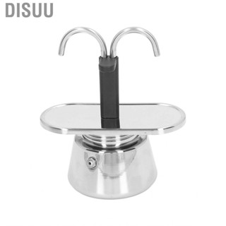 Disuu Moka Pot 100ml Dual  Stainless Steel  Scald Thickened Strainer Home