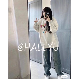 HALLYU เสื้อกันหนาว เสื้อฮู้ด ดูสวยงาม มีชีวิตชีวา คุณภาพสูง ทันสมัย WWY23909RN37Z230912