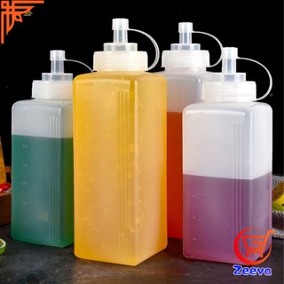 ZEEVA ขวดบีบซอสปรุง ขนาดใหญ่ 800ML 1000ML สําหรับใส่ซอสน้ํามันมัสตาร์ด  Jam bottle