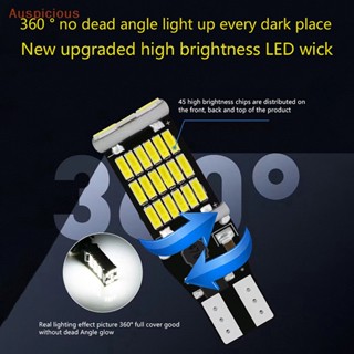 [มงคล] 2 ชิ้น T15 LED หลอดไฟถอยหลังรถ ไฟเลี้ยวสูง