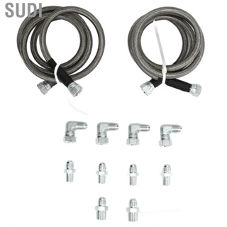 Sudi Transmission Cooler Hose Kit Line Adapter 6AN Stainless Steel High Strength for TH350 700R4 TH400