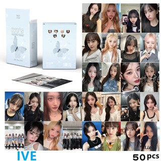 โปสการ์ด อัลบั้มรูปภาพ Kpop แบบเลเซอร์ 50 ชิ้น ต่อกล่อง