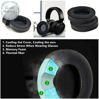 Gentlehappy ใหม่ แผ่นเจลหูฟัง ระบายความร้อน สําหรับ Razer Kraken Pro V2 7.1