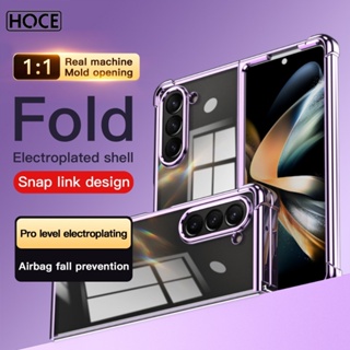 Hoce ZFold5 เคสโทรศัพท์มือถือแบบใส กันกระแทก สําหรับ Samsung Galaxy Z Fold 5 5G