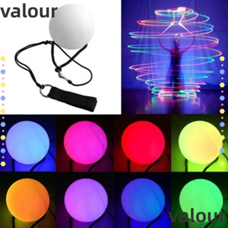 Valour ลูกบอลเต้นรําหน้าท้อง มีไฟ LED POI อุปกรณ์เสริม สําหรับของเล่น 1 2 4 ชิ้น